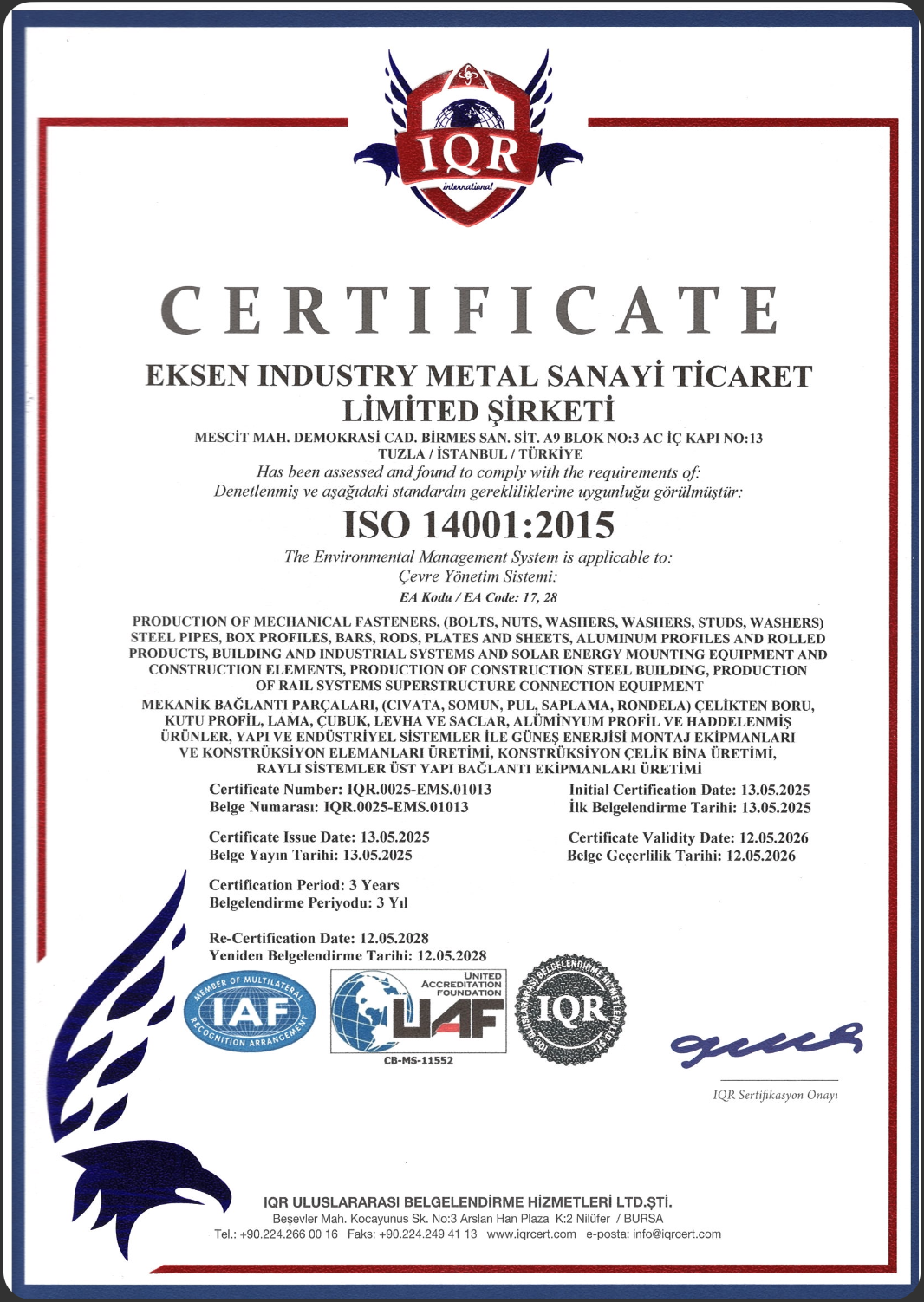 ISO 14001:2015